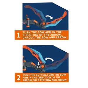 <span class=keywords><strong>Tirachinas</strong></span> plegable potente arco de caza <span class=keywords><strong>tirachinas</strong></span> láser juego de disparos sonidos luces intermitentes arco cruzado caza tiro con arco conjunto - Product Image 5