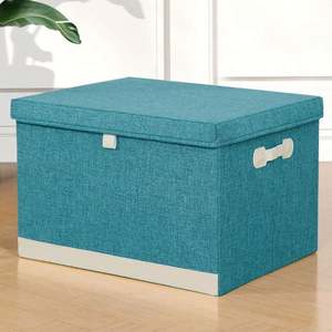 Extra Large Storage Baskets <b>Bins</b> with <b>Lids</b> Collapsible Fabric Cube Closet Organizer - Product Image 1