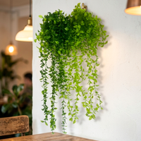 Nouvelle Décoration Végétale Intérieure/Extérieure Élégante : Bandes de Feuilles de Buis Artificielles Suspendues, Plantes Artificielles en Pot en Plastique pour Mariage