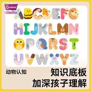 Childhood Without Limits Wooden Alphabet <b>Number</b> <b>Puzzle</b> Shape Recognition Board For Kids 3-6 Years Old Educational Learning Toy - Product Image 2