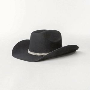 Sombreros de Vaquera para Mujer al por Mayor 2024: Fedora de Ala Ancha con Banda de Diamantes de Imitación de Lujo, Estilo Western, con Logotipo Personalizado, Ideales para Viajes y Fiestas - Product Image 4