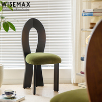 WISEMAX MÖBEL moderne Designer möbel grüner Samts toff Holzbeine Esszimmers tuhl Set Esszimmer möbel für Home Cafe