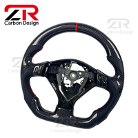 Volant sport personnalisé en cuir véritable et fibre de carbone pour Subaru SG WRX STI Forester
