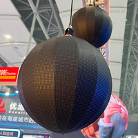 Esfera de vídeo LED de bola de fábrica personalizada diámetro de pantalla Irregular 1m 2m 3M 4m pantalla LED de forma de globo impermeable esférica Flexible