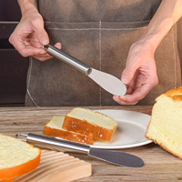 Couteau à beurre en acier inoxydable chauffant, compatible lave-vaisselle, pour le chocolat, la confiture, le beurre, utilisation en cuisine