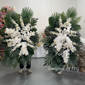 IFG Wedding Swag Arch Flores tropicales Hojas Arcos florales artificiales Arreglos para Navidad Graduación Ocasiones de Pascua - Product Image 3