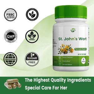 HACCP OEM ODM St John's Wort Supplement capsules ส่งเสริมความสมดุลทางอารมณ์และการตอบสนองต่อความเครียด - Product Image 4