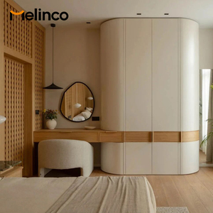 ตู้เสื้อผ้าแบบติดผนัง Melinco รุ่นสั่งทำพิเศษ สีเดียวกับประตู ตู้เก็บของในห้องนอน ตู้เสื้อผ้า ตู้เก็บของในห้องรับประทานอาหาร สไตล์โมเดิร์น เป็นมิตรกับสิ่งแวดล้อม เหมาะสำหรับอพาร์ทเมนต์และห้องออกกำลังกาย - Product Image 1