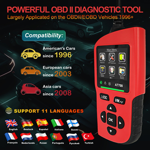 Analizador de Motor OBD2 AT700, Herramienta de Diagnóstico Automotriz OBDII/EOBD, Lector de Códigos de Error, Escáner de Diagnóstico - Product Image 3