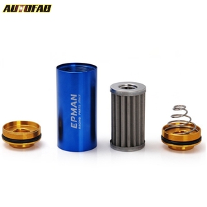 Aluminio de carreras universal OD: filtro de combustible de alto flujo de 8,6 MM para SUZUKI SWIFT Saab <span class=keywords><strong>Ford</strong></span> Focus EP-OF86 - Product Image 4