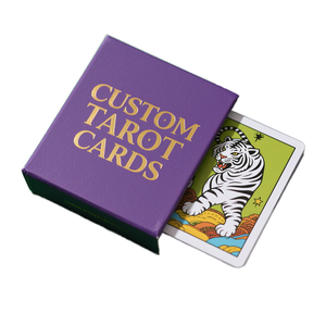 Impression de jeu de cartes de tarot personnalisées de haute qualité, écologiques, recyclables, avec coins arrondis - Product Image 1