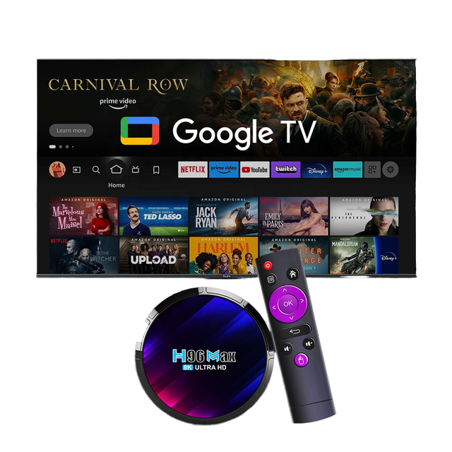 H96 MAX RK3528 Quad Core 8K Streaming Media Player Internet OTT Smart Android 13 2GB RAM WiFi 6 BT 5.0 Set Top TV Box