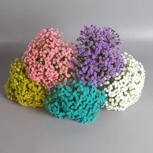 Fleurs décoratives en plastique Gypsophila pour la maison, arrangement floral artificiel pour salon, Babybreath artificiel - Product Image 1