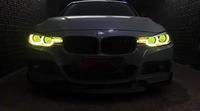 Accessoires de voiture SJC Module DRL RGB pour BMW Série 3 F30 F36 F80 Phare Accessoires de voiture Violet Blanc (2016-2018 LCI LED UNIQUEMENT)