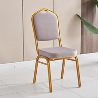 Chaise de salle à manger moderne de luxe empilable, imperméable, durable, avec pieds en métal doré, revêtement en lin, pour la maison, le bureau ou la salle à manger, garantie 5 ans