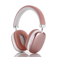 Headphone Nirkabel BT Berkualitas Tinggi dengan Lapisan Metalik untuk Permainan, Ponsel, Komputer, MP3 OEM&ODM Over-ear