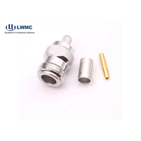 Conector RF de crimpado macho/hembra N para mini cable LMR240/ RG8, conector coaxial RF