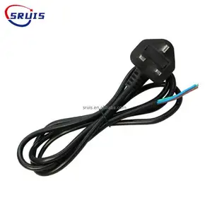 SRUIS/OEM Uk Standard power plug baile 3pin Plugs power cable uk plug adapter Ac Power Cord Cable for computer
