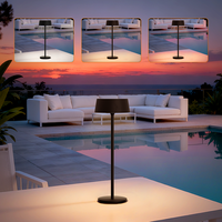 Lampe de table solaire pour restaurant Lampe solaire rechargeable Lampe solaire tactile portable Lampes solaires d'extérieur
