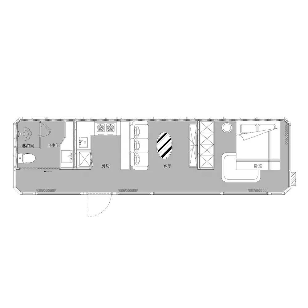 2024 ETONG E40 Stahlkonstruktion modulares Haus Containerhaus vorgefertigte Fertighäuser modern für Szenenbereich Touristenattraktion