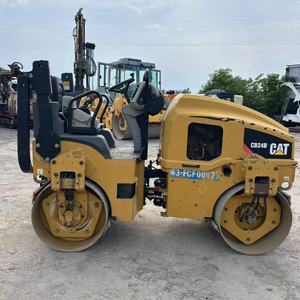 Petit rouleau agricole de haute qualité utilisé Caterpillar 3 tonnes mini rouleau original CAT CB24B rouleau - Product Image 1