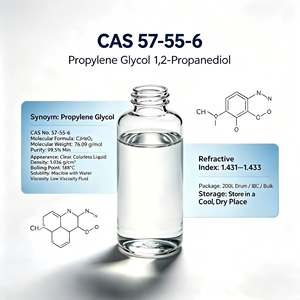 Propilenglicol CAS 57-55-6, Materia Prima Base Líquida <span class=keywords><strong>para</strong></span> Líquido de Vapeo - Product Image 4