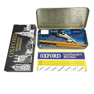 Juego de Reglas de Geometría Oxford de Metal Profesional, Precio de Fábrica Original, con Caja - Product Image 2