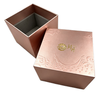 Boîte en carton avec effet dorure à chaud, logo personnalisé imprimé, pour flacon de parfum, emballage cadeau de mariage, coffret cadeau beauté