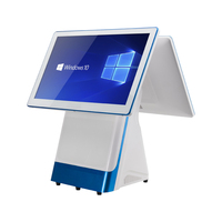 POS-система LICON WLL-E6S с двумя 15,6-дюймовыми емкостными сенсорными экранами, процессором I3, кассовым аппаратом, Windows, Bluetooth/Wi-Fi 6, 1366x768