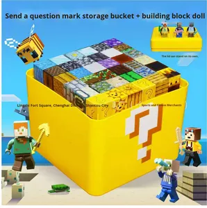 Bloques Magnéticos de Construcción, 40 Piezas, Animales y Naturaleza de Plástico, Caja de Almacenamiento, Juguete de Ensamblaje para Niños y Niñas, Regalo - Product Image 1