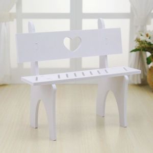 Yu Mo Hanging Chair <b>Plastic</b> Craft Ornament Small <b>Bench</b> With Heart Cutout For Home Decor - Product Image 2