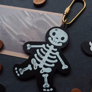 Nouveau porte-clés de style européen et américain pour Halloween, pendentif de sac à clés en cuir PU tendance, porte-clés de voiture polyvalent - Product Image 1