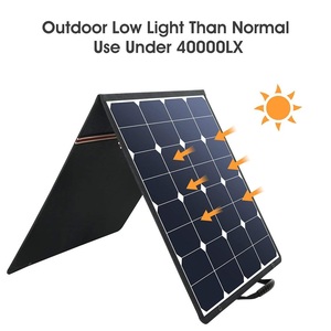 Cheap Portable Solar Power Station Rechargeable Battery Powered Solar Stand Fans With Solar for Home <b>TV</b> 300B-18 18 Inch - Product Image 2