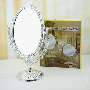 Specchio per il trucco decorativo Double-face retrò fatto a mano moderno dorato europeo economico per la camera <span class=keywords><strong>da</strong></span> letto - Product Image 2