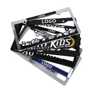 Marco de matrícula de coche de plástico personalizado estándar de EE. UU. Titulares de etiquetas de número LOGO Marcos de matrícula de coche Diseño Cubierta de matrícula - Product Image 2
