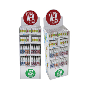 Tùy chỉnh Pop tầng cửa hàng bán lẻ sản phẩm hiển thị đơn vị đứng các tông sóng kẹo thực phẩm đồ uống các tông hiển thị giá - Product Image 1