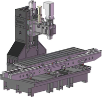 Machine de fraisage CNC à 3 axes, machine CNC verticale de type bras 24T ATC, qualité taïwanaise, guidage linéaire, pour usinage d'axes longs