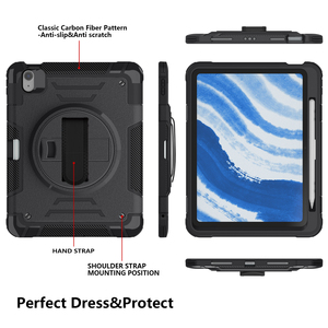 Pour 2024 <span class=keywords><strong>iPad</strong></span> <span class=keywords><strong>Air</strong></span> 6 11 pouces étui pour tablette étanche Anti-chute forte protection tablette étui en silicone - Product Image 2