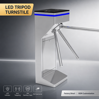 Torniquete Trípode de Acero Inoxidable SUS304 con RFID, Barrera de Seguridad Impermeable para Estaciones de Metro, Venta al por Mayor para Fábricas, OEM