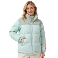 Blouson d'hiver unisexe en velours côtelé à col montant, coupe ample, respirant, écologique, coupe-vent, rembourré en polyester, grandes tailles