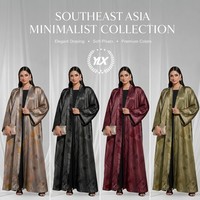 Robe longue Abaya ouverte Aberto à paillettes brillantes, de haute qualité, florale, islamique, pour femme, grande taille, respirante, pour l'Aïd
