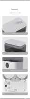 Distributeur automatique de nourriture pour animaux de compagnie intelligent à double bac en plastique ABS étanche avec écran LCD, contrôlé par application, alimenté par batterie, 5L, programmable
