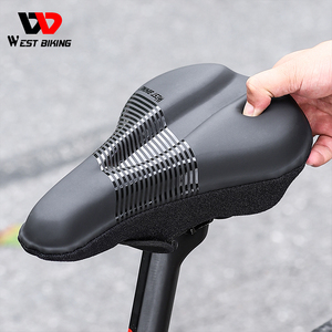 Housse de selle de vélo WEST BIKING en cuir et mousse à mémoire de forme, épaisse, très élastique, douce et confortable pour le cyclisme - Product Image 3