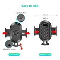 Nouveau Support Téléphone Voiture pour Tableau de Bord ou Pare-Brise, Fixation à Gravité à Ventouse pour iPhone et Android