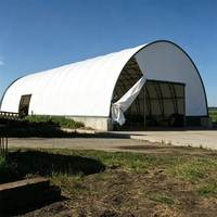 Tente industrielle robuste galvanisée à chaud de 850 g en PVC, résistante au vent, pour atelier industriel et stockage