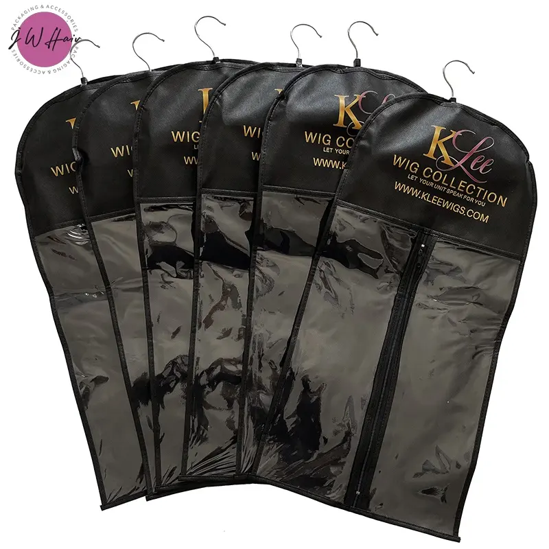 Custom Wig Hanger Hair Packaging Bags Wig Storage Bag Hair Extension Bag