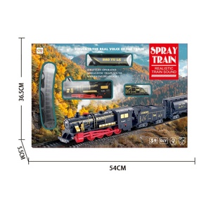 Ba hỗn hợp các loại mô phỏng điện theo dõi tàu với đèn âm nhạc và phun bao gồm 3.7V Pin Lithium & Cáp USB - Product Image 1