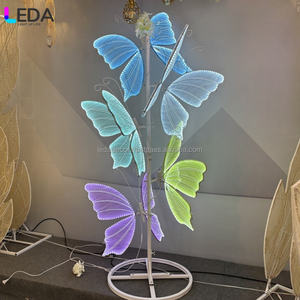 LEDA Elegant Detachable <b>LED</b> Butterfly Stand with Four Moving <b>Lights</b> and <b>Color</b>-<b>Changing</b> for Wedding Decorations - Product Image 2