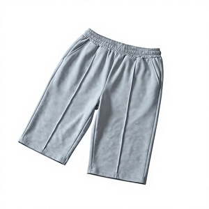 Everyday Casual <b>Pull</b> On Elastic Waist Soft Touch Athletic Leisure Gym Fitness Mid Length Comfortable Mens Relaxed Fleece Short - Product Image 1
