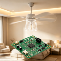 Carte de commande de ventilateur de plafond BLDC avec télécommande, carte de circuit imprimé pour ventilateur DC sans balais pour ventilateur de plafond